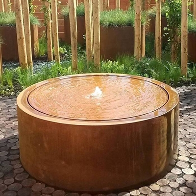 L'eau extérieure décorative comporte Corten circulaire qu'en acier nappe 100cm