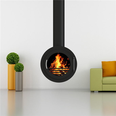 Fourneau en acier brûlant accrochant décoratif d'intérieur polycarburant en bois de cheminée