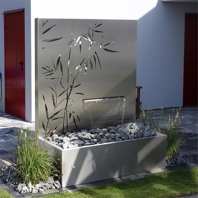Grands ornements de jardin de caractéristique de l'eau d'acier inoxydable du rideau 304 en pluie en métal