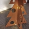 Le laser décoratif de jardin spécial a coupé l'arbre de Noël en acier de Corten pour des vacances de Noël