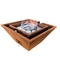 Sierra décorative cuvette en acier lisse de l'eau du feu de gaz de Corten de place pour des piscines
