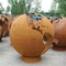 Puits brûlant en bois du feu de sphère en métal de globe en acier du feu de Corten de la terre de 36 pouces