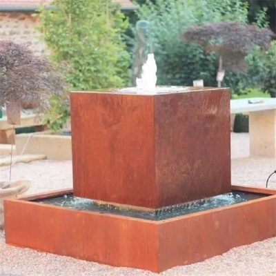 Caractéristique cubique de l'eau de flottement conjoint de cascade en acier d'ISO9001 Corten