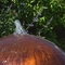 la boule en acier de fontaine de jardin de caractéristique de l'eau de sphère de diamètre Corten de 60-80cm a formé