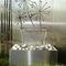 Grands ornements de jardin de caractéristique de l'eau d'acier inoxydable du rideau 304 en pluie en métal