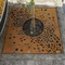 Le laser a coupé le jardin carré de gril d'arbre de paysage en acier de Corten décoratif