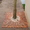 Le laser a coupé le jardin carré de gril d'arbre de paysage en acier de Corten décoratif