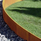 Mur de soutènement de bordure de lit de jardin en acier Corten rouillé 1000mm * 200mm