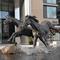 cheval en bronze de résine de 5mm de métiers de sculpture extérieure épaisse en métal