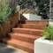 Marches de jardin en acier Corten pré-patinées Escaliers de 1000 mm à 3000 mm de largeur