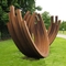 Grand métal rustique Art Sculptures de Ring Corten Steel Sculpture Abstract