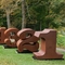 Métal extérieur Art Sculpture Corten Steel Numbers de décoration contemporaine