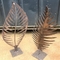 Forme de feuille de Rusty Metal Garden Ornaments Sculpture d'acier de Corten
