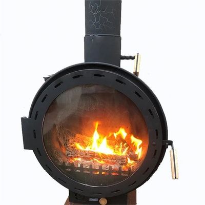 Le bois moderne de style a mis le feu aux cheminées brûlantes accrochantes fixées au mur de fourneau en bois