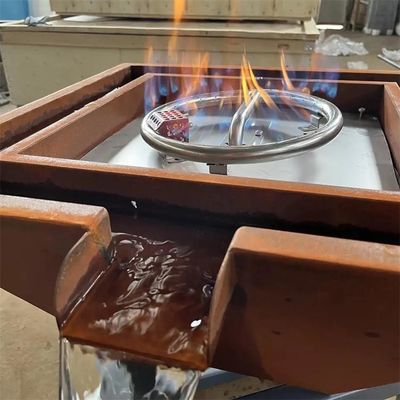 Piscine en acier décorative extérieure de Pit Water Bowl For Swimming du feu de gaz de Corten